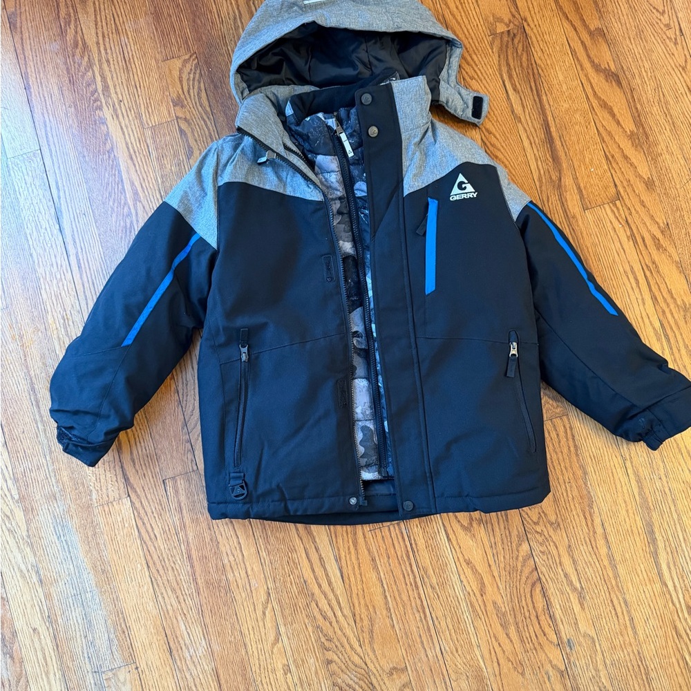 Gerry  Black and Gray Kids snow Puffer Jacket